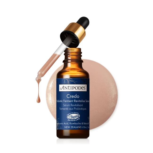 Antipodes' Credo Probiotics Revitalising Natural face serum Pack