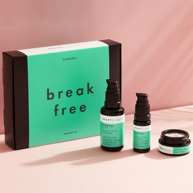 Coffret soins anti-imperfections Break Free Adaptology Lifestyle