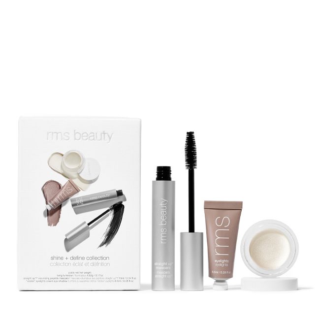 RMS Beauty's Holiday Collection Shine + Define Set Natural makeup box
