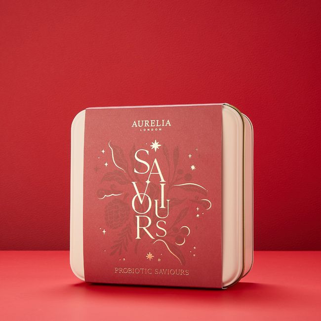 Aurelia London's Probiotic Saviors Care set Packaging