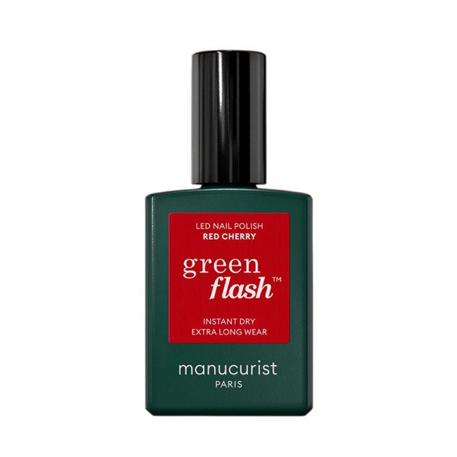 Manucurist's nail polish LED Green Flash Red Cherry