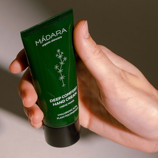 Madara's Deep Comfort Organic hand cream Packaging