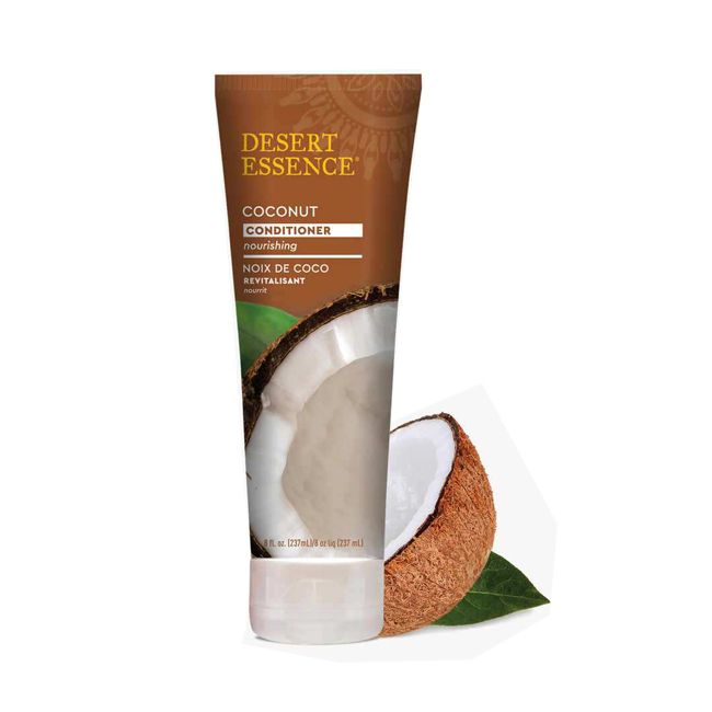 Desert Essence organic dry hair conditioner with coconut pack