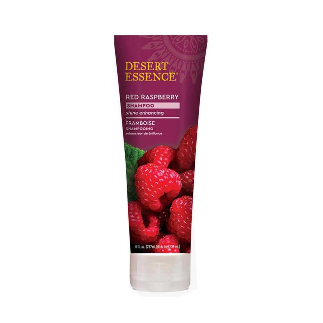 Desert Essence natural organic shampoo with raspberry