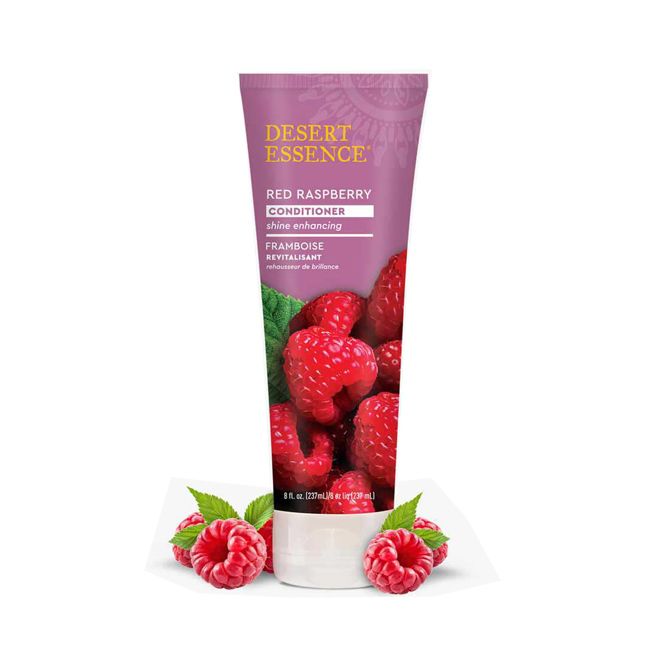 Desert Essence organic shine conditioner with raspberry lifestyle