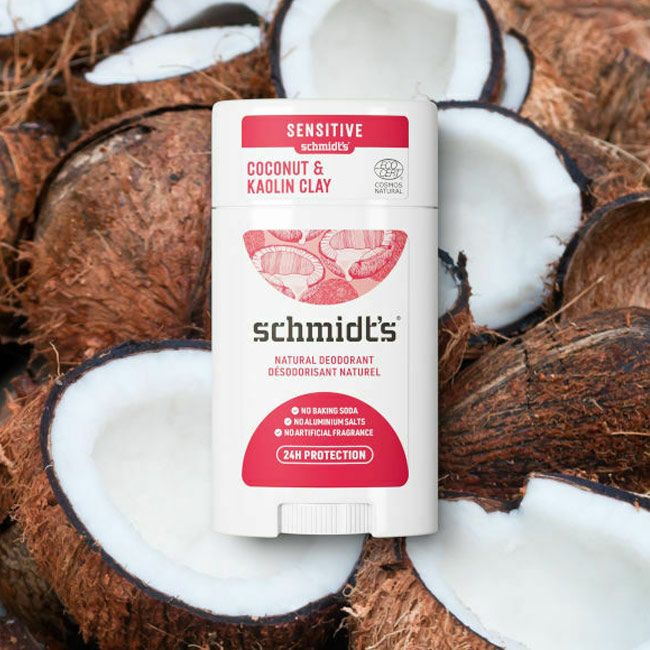 Schmidts deodorant stick sensitive skin coco kaolin lifestyle
