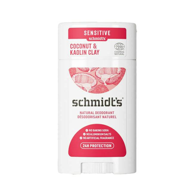 Schmidts deodorant stick sensitive skin coco kaolin