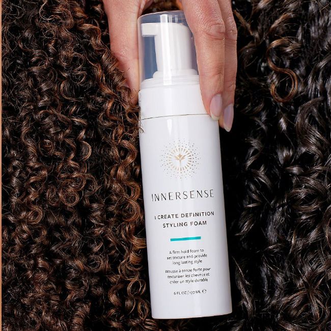 Innersense curly hair styling mousse pack