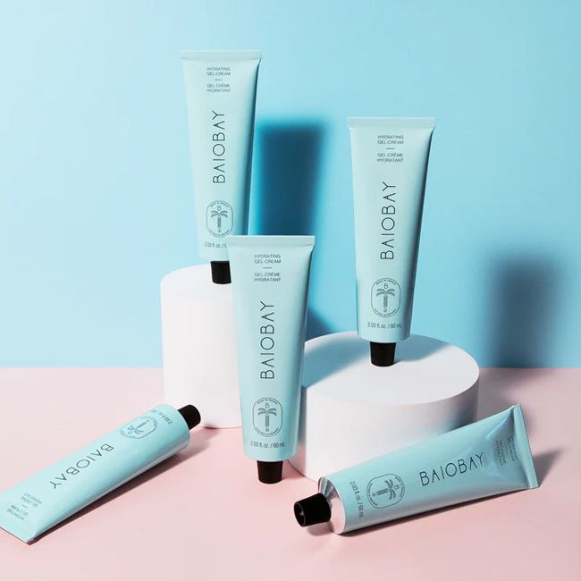 Baiobay organic face cream hydrating gel package