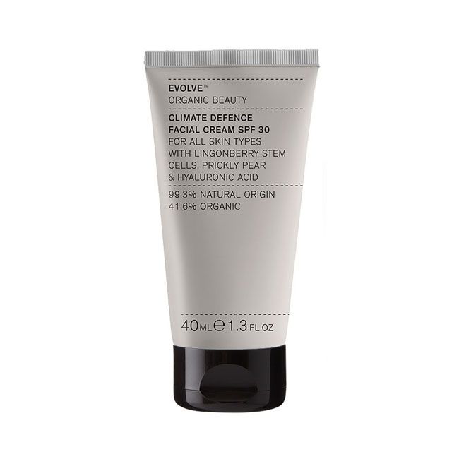 Crème Solaire Bio Minérale Climate Defence SPF30 Evolve Beauty