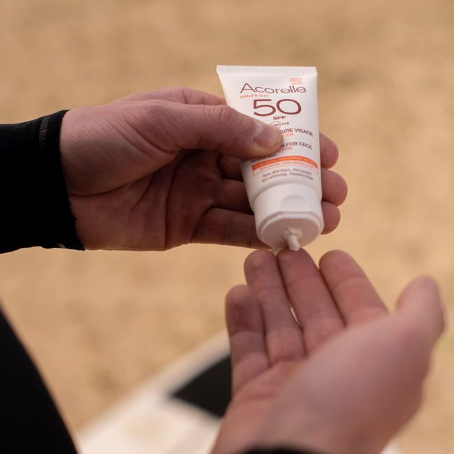 Acorelle SPF 50 Organic Face Sunscreen cosmetics