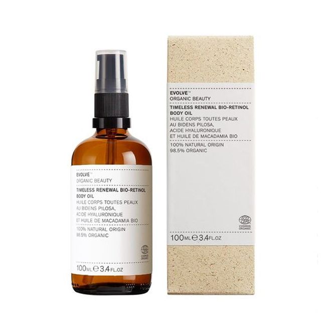 Huile corps bio au rétinol Timeless Renewal Evolve Beauty pack