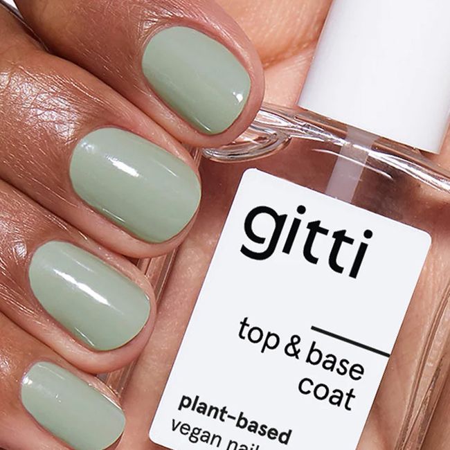Gitti' plant-based top & base coat lifestyle