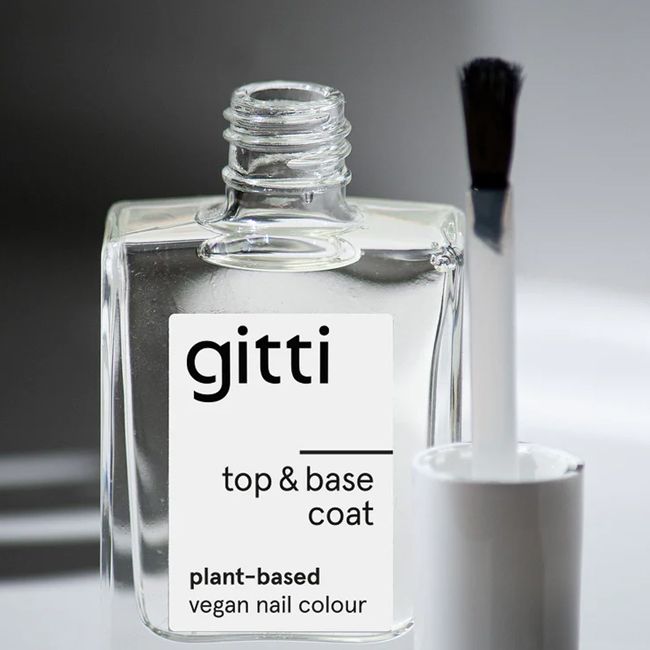 Gitti' plant-based top & base coat packshot