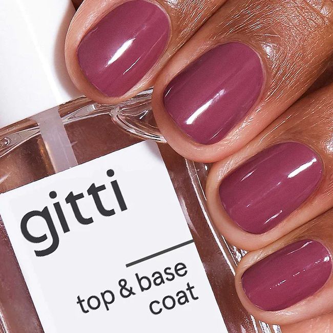 Gitti' plant-based top & base coat pack