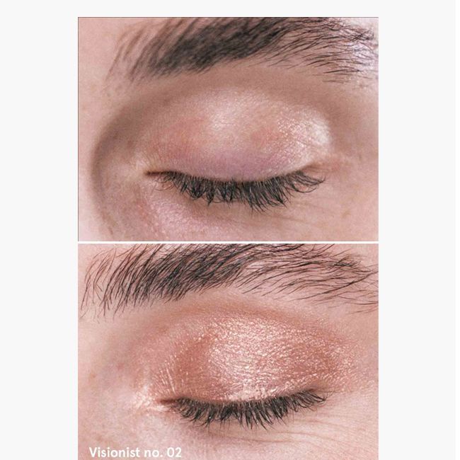 Gitti' copper sheen Visionist liquid eyeshadow application