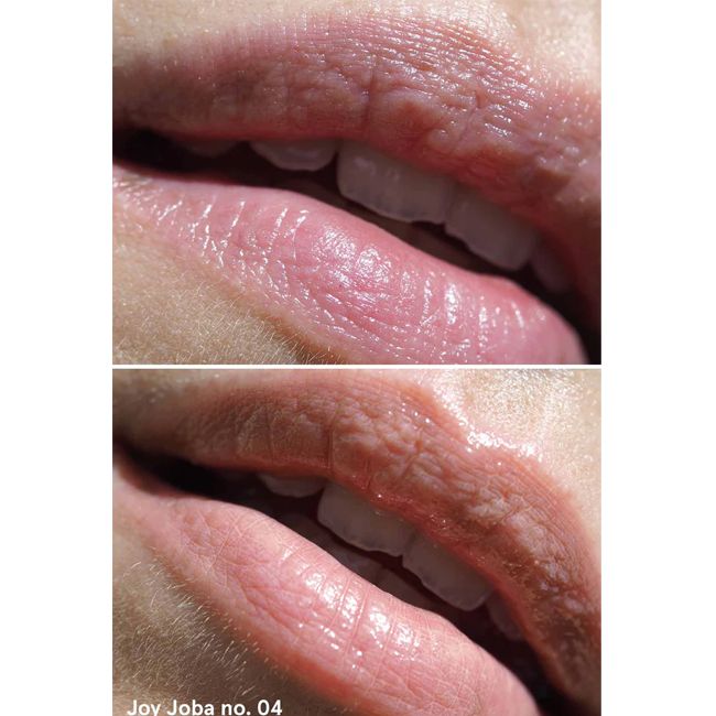 Gitti' Joy Joba lip gloss Juicy Peach application
