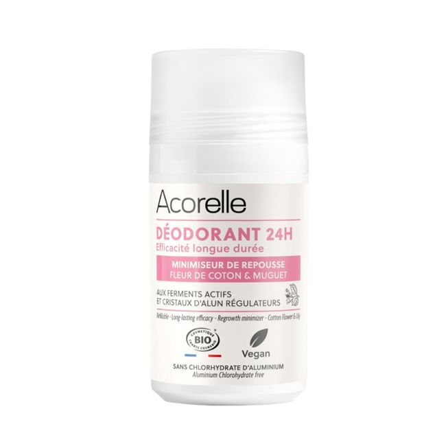 Acorelle's deodorant care hair regrowth minimizer