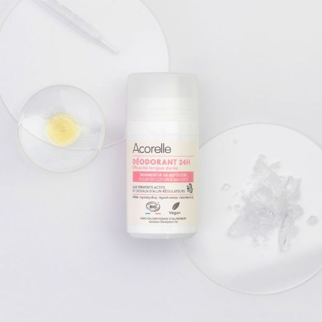 Déodorant soin bio minimiseur de repousse Acorelle lifestyle