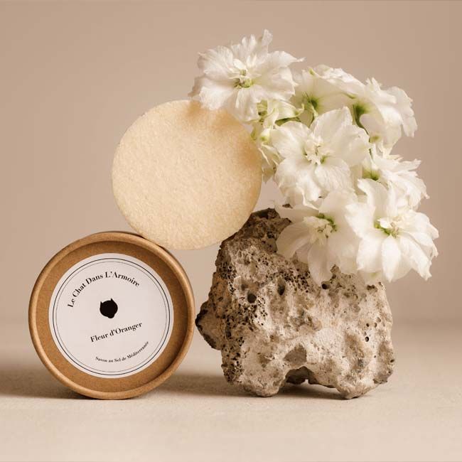 Savon solide au sel de Méditerranée Fleur d'Oranger Le Chat dans l'Armoire lifestyle