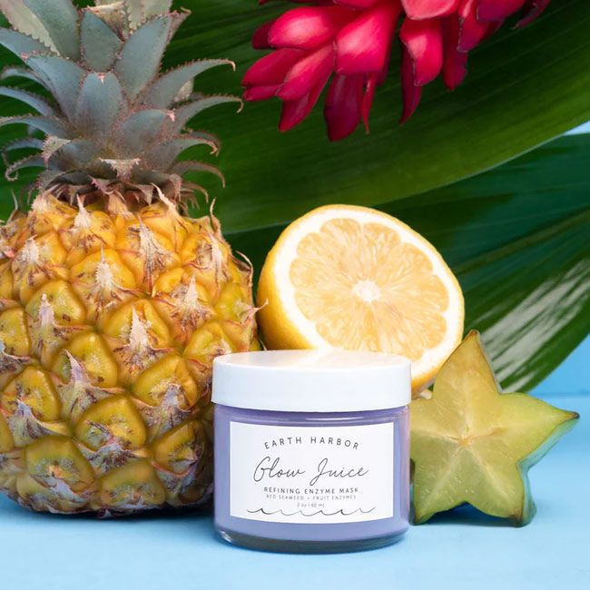 Earth Harbor Glow Juice enzyme mask lifestyle