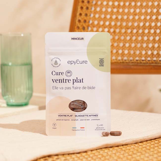 Complément alimentaire ventre plat cure gélule Epycure pack