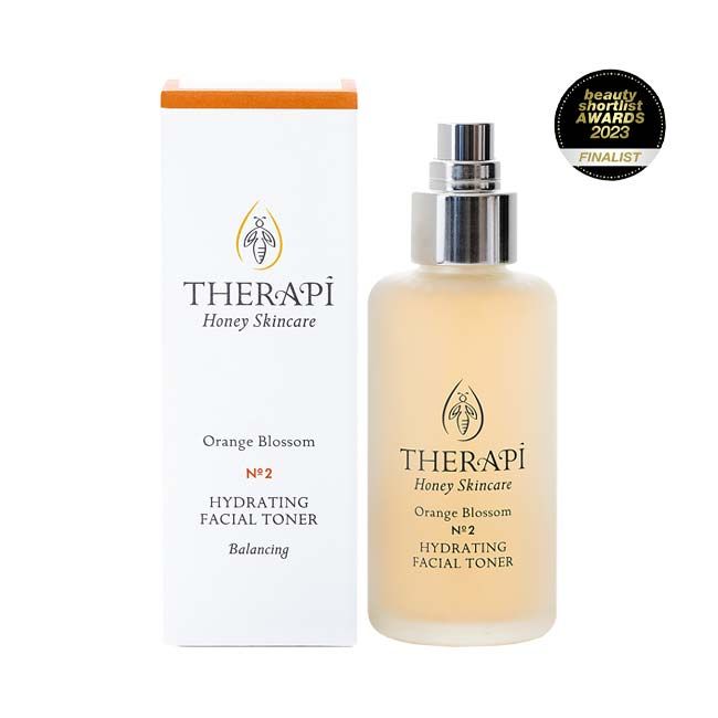 Therapi Orange blossom balancing hydrating facial toner award