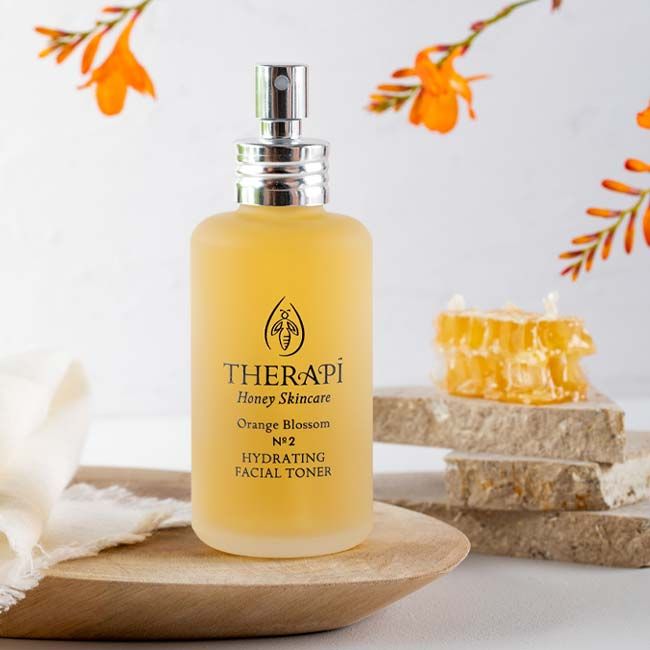 Therapi Orange blossom balancing hydrating facial toner lifestyle