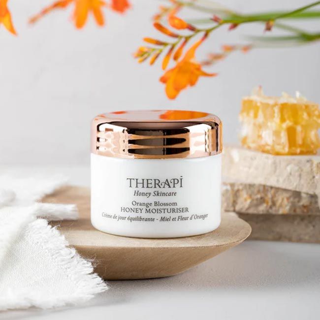 Therapi's Orange blossom balancing honey moisturiser lifestyle