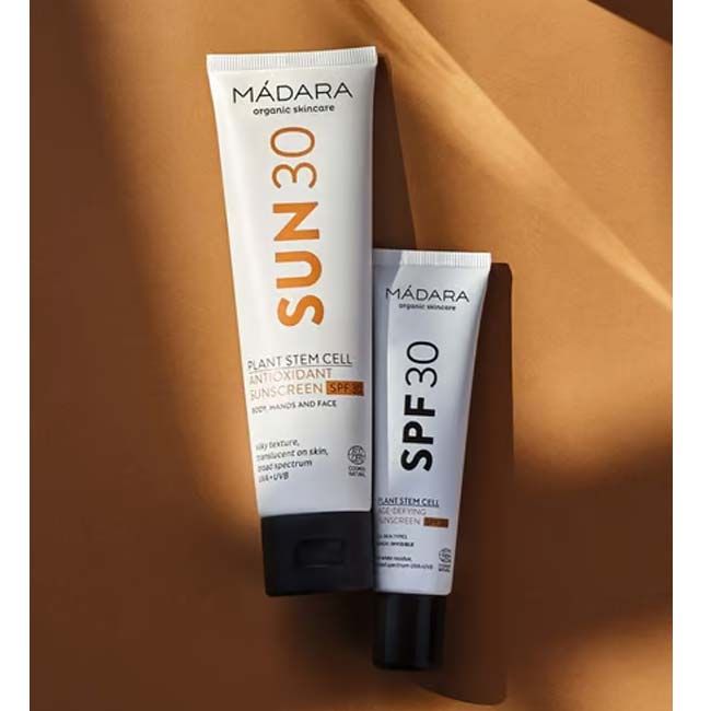 Crème solaire visage et corps SPF30 Madara package