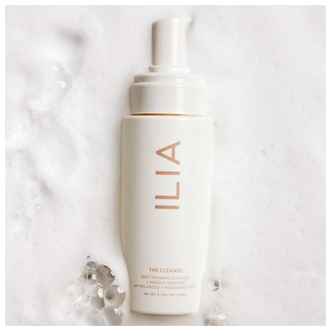 Ilia Beauty's Cleansing Foam Gentle Foaming Cleanser The Cleanse lifestyle