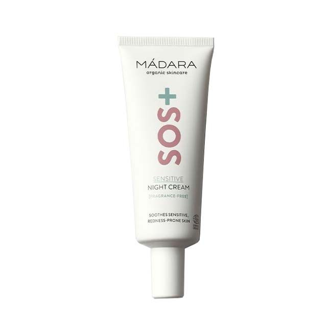 Crème peau sensible de nuit SOS + Sensitive Madara