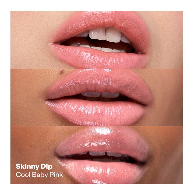 Kosas' Wet Stick skinny dip tinted lip balm models