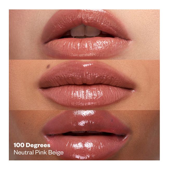 Kosas' Wet Stick 100 degrees tinted lip balm models