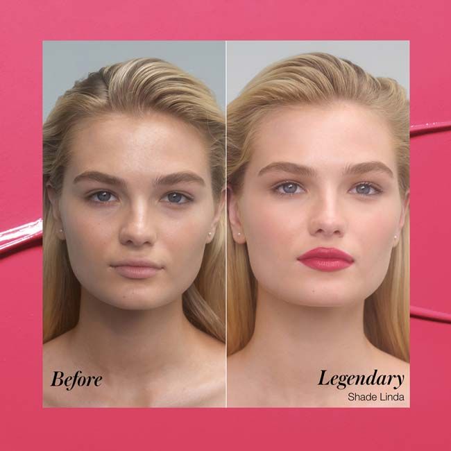 RMS Beauty Natural lipstick Legendary Stick serum Linda mannequin