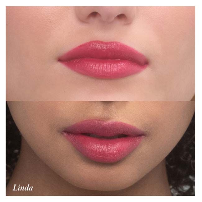 RMS Beauty Natural lipstick Legendary Stick serum Linda model