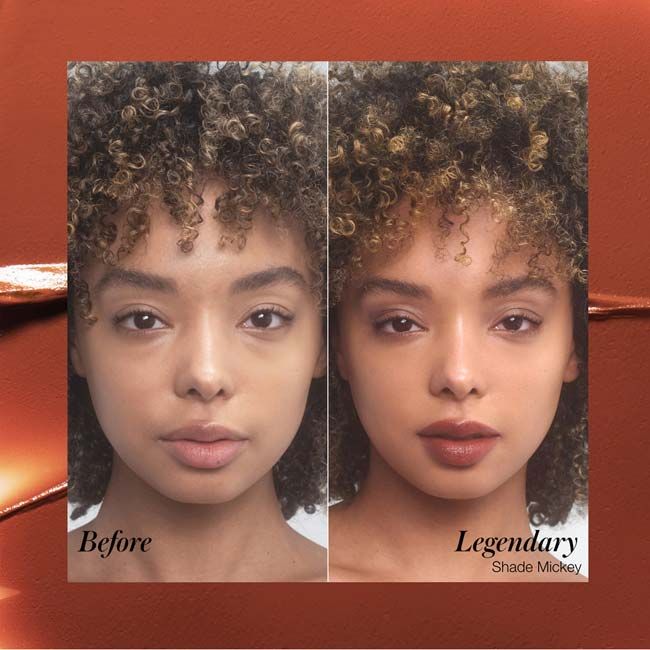 Rouge à lèvres naturel Legendary Stick serum Mickey RMS Beauty mannequin