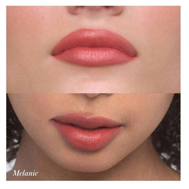 RMS Beauty Natural lipstick Legendary Stick serum Melanie model