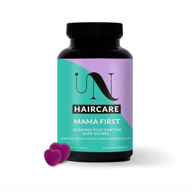 Complément alimentaire post-partum gummies Mama First In Haircare package