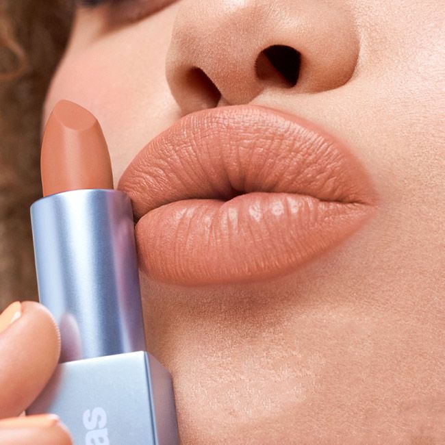 Kosas' sugar high Weightless Lip Color Natural Lipstick makeup