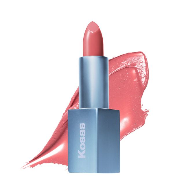 Kosas' beach house Weightless Lip Color Natural Lipstick texture