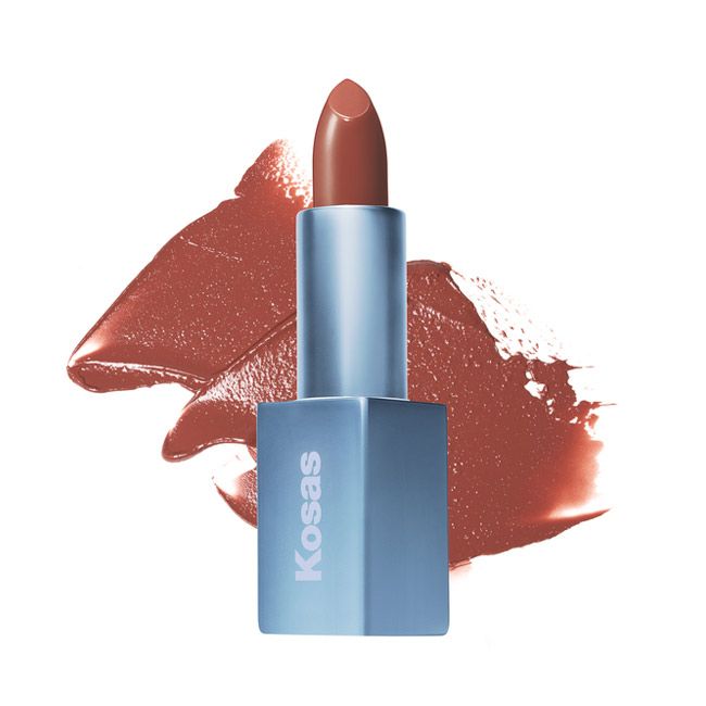 Kosas' turned on  Weightless Lip Color Natural Lipstick texture