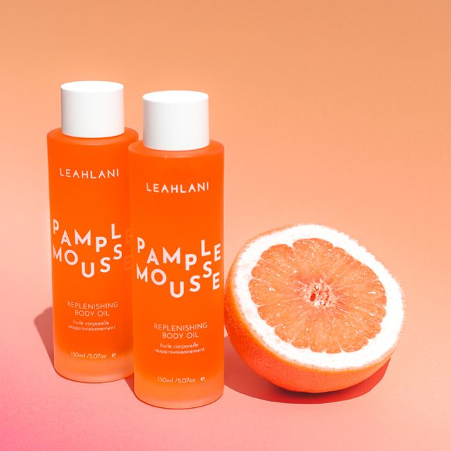Leahlani's Grapefruit Body Oil packaging