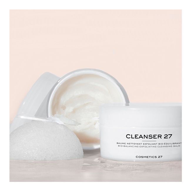 Cosmetics 27's bio-balancing exfoliating facial cleansing balm Cleanser 27 beauty