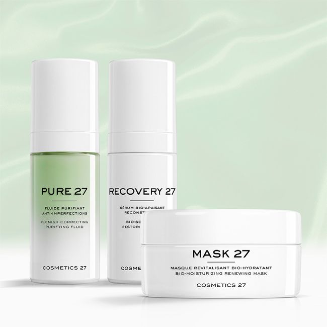 Cosmetics 27's purifying anti-imperfection fluid Pure 27 packshot