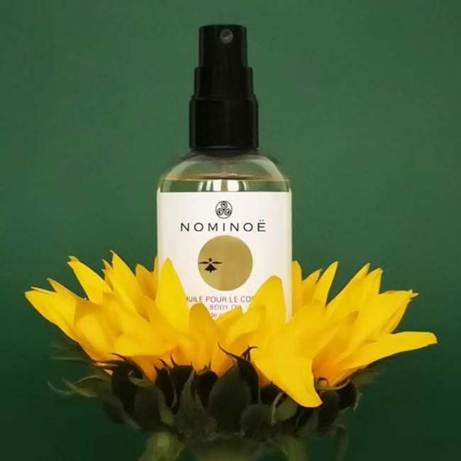 Nominoe cosmetiques' nourishing body oil package