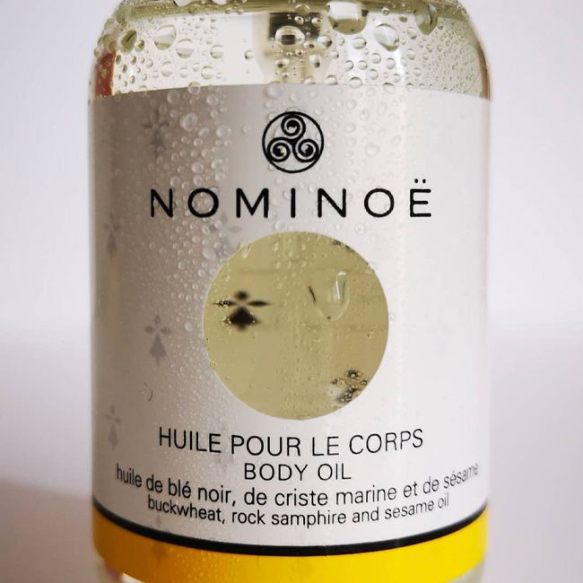 Huile sèche bio pour le corps Nominoe pack beauté