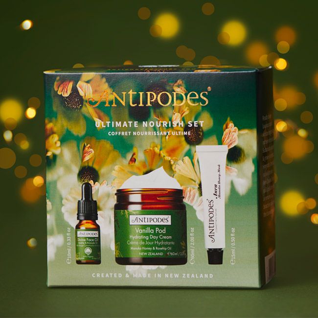 Antipodes Ultimate Nourish organic skincare set pack