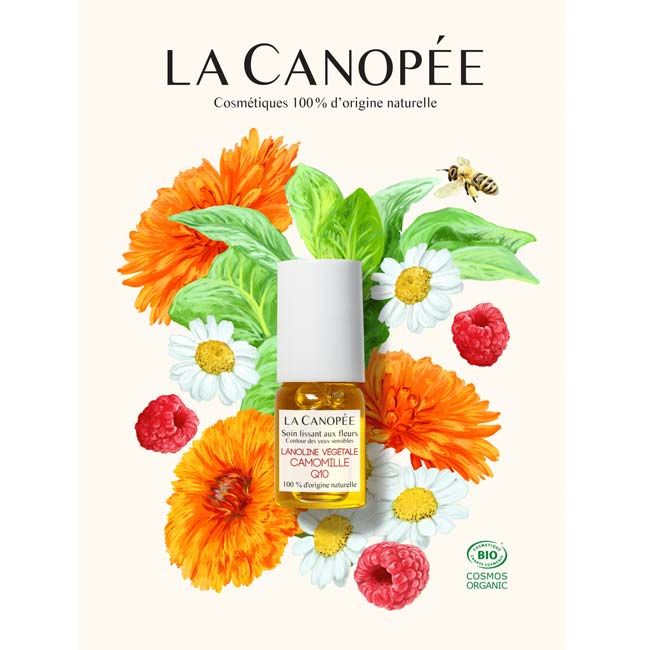 Soin contour des yeux lissant aux fleurs La Canopée affiche