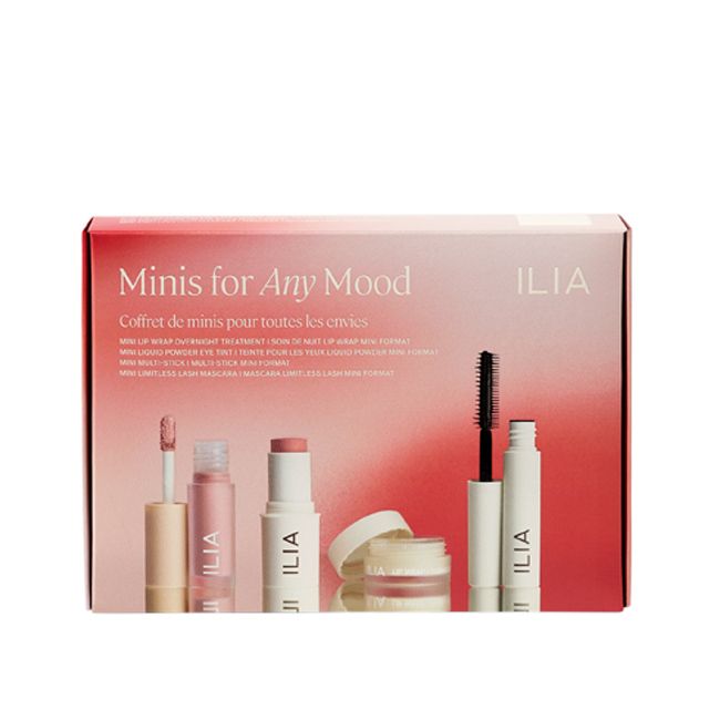 Ilia Beauty's Minis for Any Mood natural make-up set pack